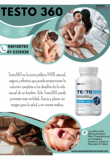 TESTO 360 - POTENCIA Y VIRILIDAD SEXUAL - SEXSHOP PLAZA NORTE.